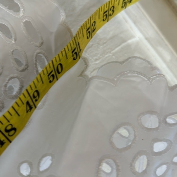 Madewell Embroidered White Tank Eyelet Midi Dress Poplin Size 2 - Picture 11 of 11